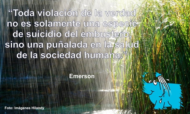 Toda violación de la verdad no es solamente una especie de suicidio del embustero, sino una puñalada en la salud de la sociedad humana.